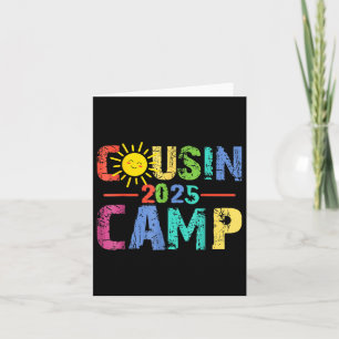 Tarjeta Vacaciones de verano en campamento de Primos Camp
