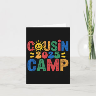 Tarjeta Vacaciones de verano en campamento de Primos Camp