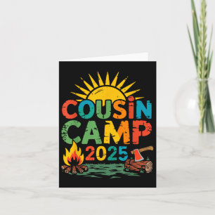 Tarjeta Vacaciones de verano en campamento de Primos Camp