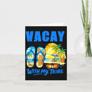 Tarjeta Vacaciones de verano en la playa vibra con
