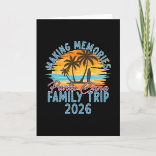Tarjeta Vacaciones de verano familia Punta Cana vacaciones