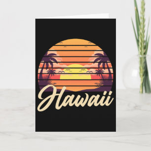 Tarjeta Vacaciones de verano hawaiano tropical Aloha Hi Re