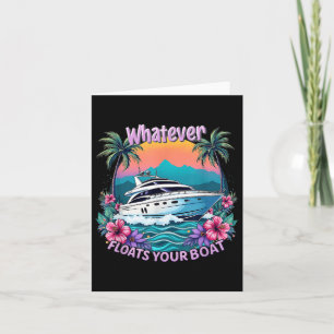 Tarjeta Vacaciones De Verano Lo Que Flote Su Familia De Ba