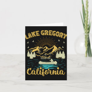 Tarjeta Vacaciones de Verano Montaña Retro California Greg