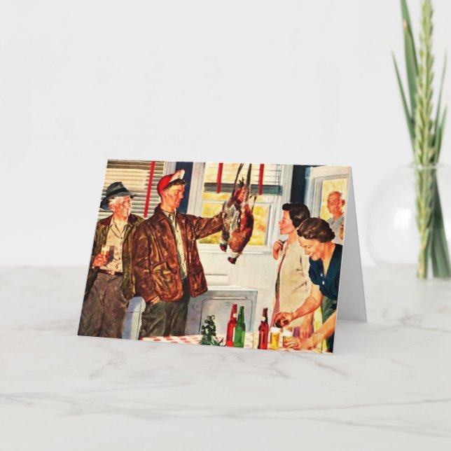 Tarjeta Vacaciones del Cazador de Aves (Anverso)