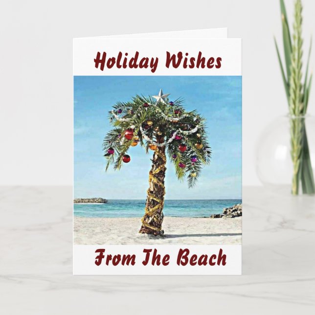 TARJETA VACACIONES DESEAS DE ***LA PLAYA**** (Anverso)