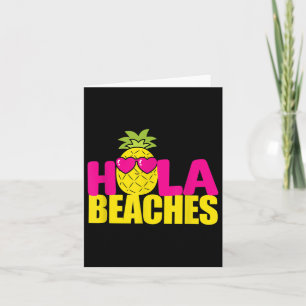 Tarjeta Vacaciones divertidas de verano Pineapple T Cruise