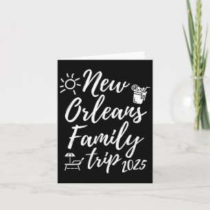 Tarjeta Vacaciones Divertidas en Familia en Nueva Orleans 