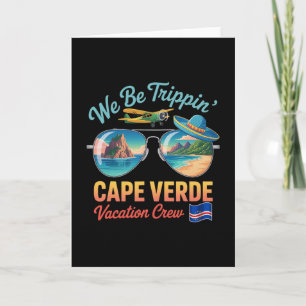 Tarjeta Vacaciones en Cabo Verde Orgullo de la bandera de 