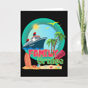 Tarjeta Vacaciones en crucero 2025 Vacaciones familiares C