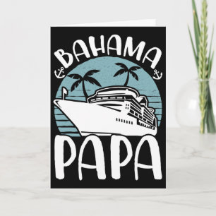 Tarjeta Vacaciones en crucero viaje familiar Hama Papa