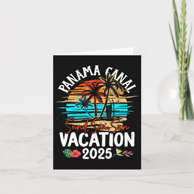 Tarjeta Vacaciones en el Canal de Panamá 2025 Grupo Famili (Anverso)