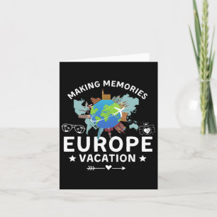 Tarjeta Vacaciones en Europa 2025 Creando Recuerdos Fiesta