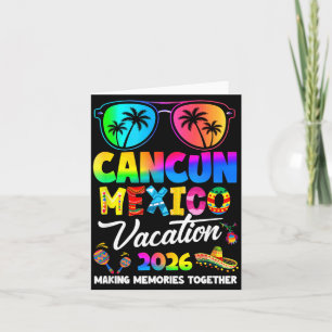 Tarjeta Vacaciones en la playa de Cancún México 2026 viaje