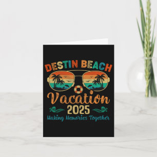 Tarjeta Vacaciones en la playa de Destin Florida 2025 Amig