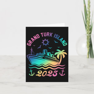 Tarjeta Vacaciones en la playa de Grand Turk Island crucer