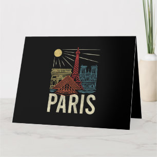Tarjeta Vacaciones en París, Fiesta en Francia, Torre Eiff