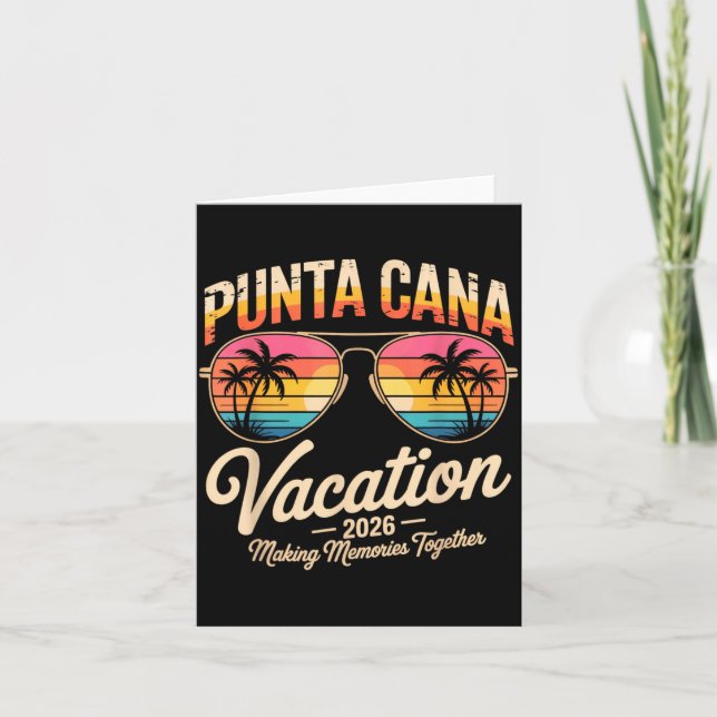 Tarjeta Vacaciones en Punta Cana 2026 Creando Recuerdos Ve (Anverso)
