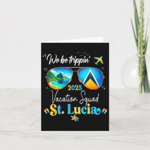 Tarjeta Vacaciones en Santa Lucía Familia Amigos Viaje Cru