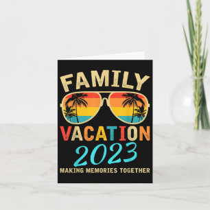Tarjeta Vacaciones Familiares 2023 Vacaciones de Verano Co