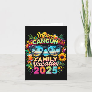 Tarjeta Vacaciones Familiares 2025 Cancun México Familia C