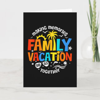 Tarjeta Vacaciones Familiares 2025 Creando Recuerdos Junto