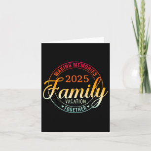 Tarjeta Vacaciones Familiares 2025 Creando Recuerdos Junto