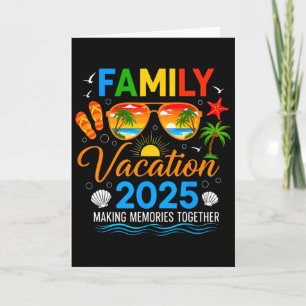 Tarjeta Vacaciones Familiares 2025 Creando Recuerdos Junto