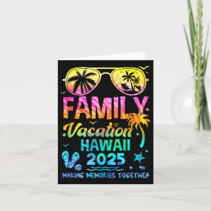 Tarjeta Vacaciones Familiares 2025 Hawaii Recuerdos Compar