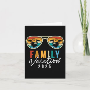 Tarjeta Vacaciones Familiares 2025 Playa Verano Hombres Mu