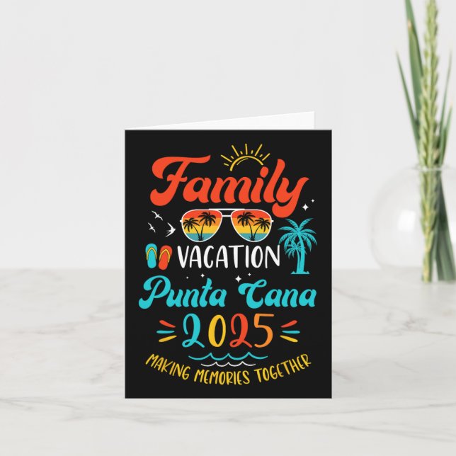 Tarjeta Vacaciones familiares 2025 Punta Cana en Va (Anverso)