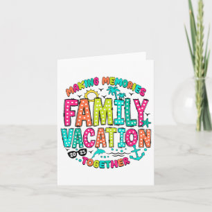 Tarjeta Vacaciones familiares 2025 Vacaciones de verano ca