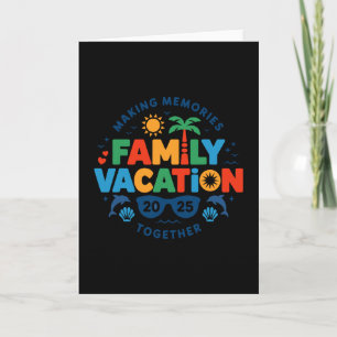 Tarjeta Vacaciones Familiares 2025 Vibra de Reunión Famili
