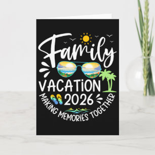 Tarjeta Vacaciones Familiares 2026 Creando Recuerdos Playa
