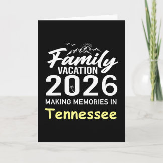 Tarjeta Vacaciones Familiares 2026 Creando Recuerdos Tenne