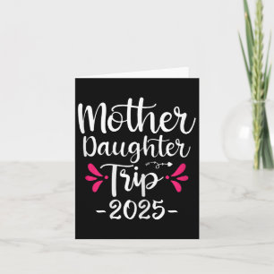 Tarjeta Vacaciones familiares coincidentes de Madre Hija 2