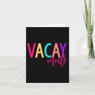 Tarjeta Vacaciones familiares coincidentes S Modo Vacío Ve