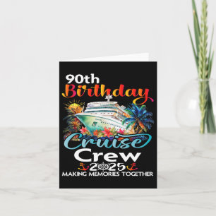 Tarjeta Vacaciones familiares de amigos de la tripulación 