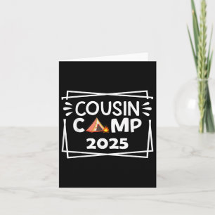 Tarjeta Vacaciones familiares de la tripulación de camping