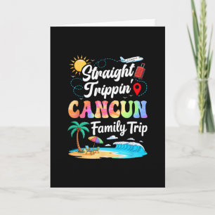 Tarjeta Vacaciones familiares en Cancún, México, 2025 Stra