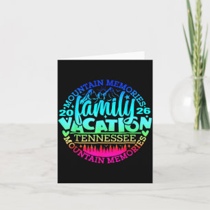 Tarjeta Vacaciones familiares en las montañas Smoky de Ten