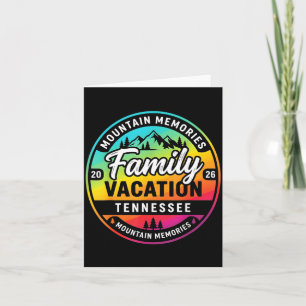 Tarjeta Vacaciones familiares en Tennessee viaje por carre