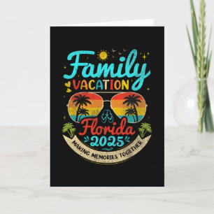 Tarjeta Vacaciones Familiares Florida 2025 Grupo de Verano