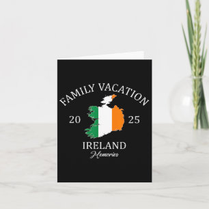 Tarjeta Vacaciones Familiares Irlanda 2025 Equipo de Viaje