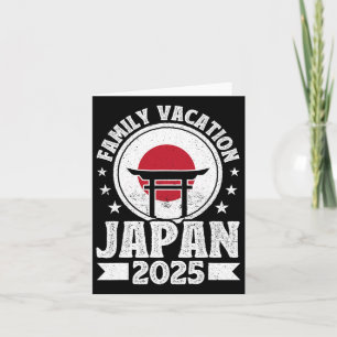 Tarjeta Vacaciones familiares Japón 2025 Playa Vacaciones 