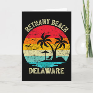 Tarjeta Vacaciones Familiares Vintage Retro Delaware Betha