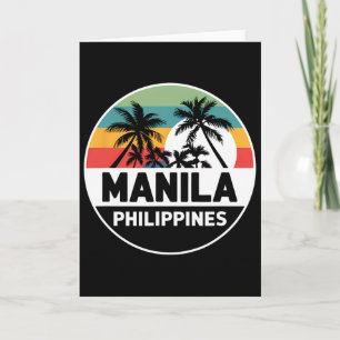 Tarjeta Vacaciones Filipinas Filipino Recuerdo Vintage Hom