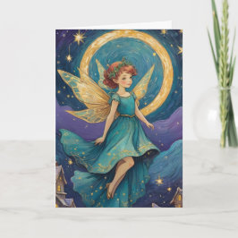 Tarjeta Vacaciones nocturnas estrelladas de productos láct