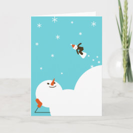 Tarjeta Vacaciones para los amantes del invierno