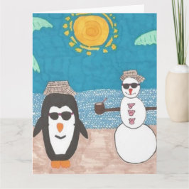 Tarjeta Vacaciones para navidades